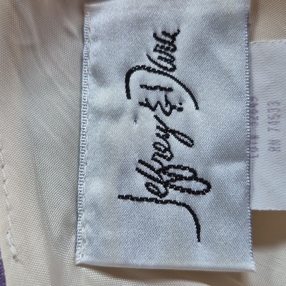 VTG Pastel Yellow Spring Floral Chic Maxi Dress Sz 14 Jeffrey & Dara Lined - Picture 8 of 9